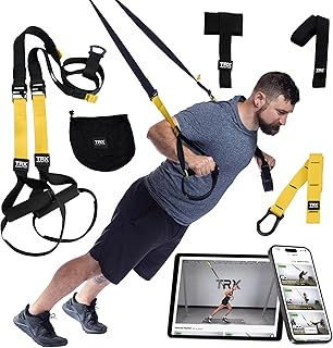 TRX All-In-One Home Gym System – Complete Suspension Training Kit for Strength Training, HIIT & Full-Body Workouts at Home or Outdoors,