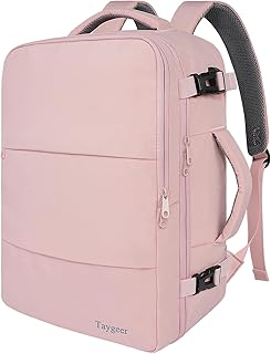 Taygeer Travel Backpack for Women, Carry On Backpack with USB Charging Port & Shoe Pouch, TSA 15.6inch Laptop Mochila Flight