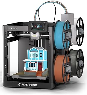 FLASHFORGE AD5X Multi-Color 3D Printer 4 Colors with IFS, Fully Auto Leveling FDM 3D Printer with Max 600mm/s High Speed Printing and