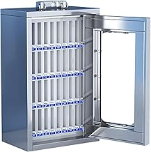 Large Capacity Wall-Mountable Mobile Phone Organizer - Portable Stainless Steel Holder, Safe & Durable, Ideal for Home & Office Use, 36-Bit Multi-Occasion Accessory