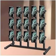 15-Slot Desktop Phone Stand Rack - Perfect for Live Streaming, Gaming, Retail, & Studio Use - Multiple Cell Phone Holders for Enhanced Streaming Experience