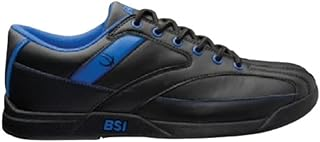 BSI Mens Sport Shoe - Lightweight Leather Bowling Shoes with Smooth Slide Sole for Men