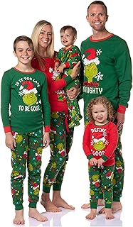 Dr. Seuss How GRINCH Stole Christmas Lights Matching Family Pajama Set