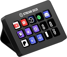 Elgato Stream Deck MK.2 – Studio Controller, 15 macro keys, trigger actions in apps and software like OBS, Twitch, ​YouTube and more, works with Mac and PC