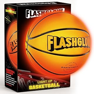 Light Up LED Basketball For Teen Boys: Cool Nighttime Ball Game Gifts For Birthday Christmas Easter – Glow In The Dark Sports Toy – Size 7
